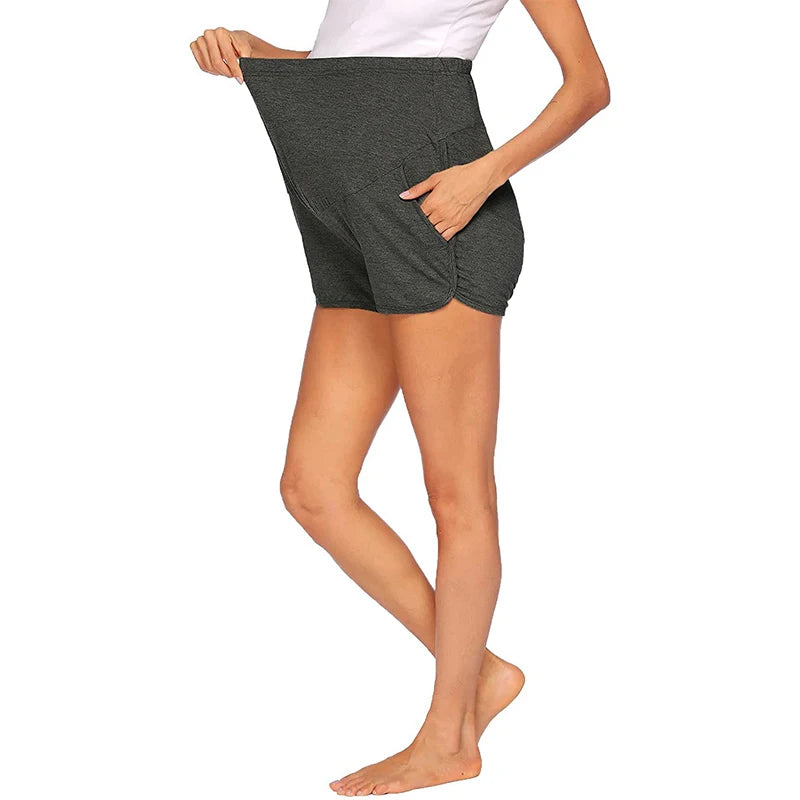 Zander - Maternity Fleece Shorts with Adjustable Waist