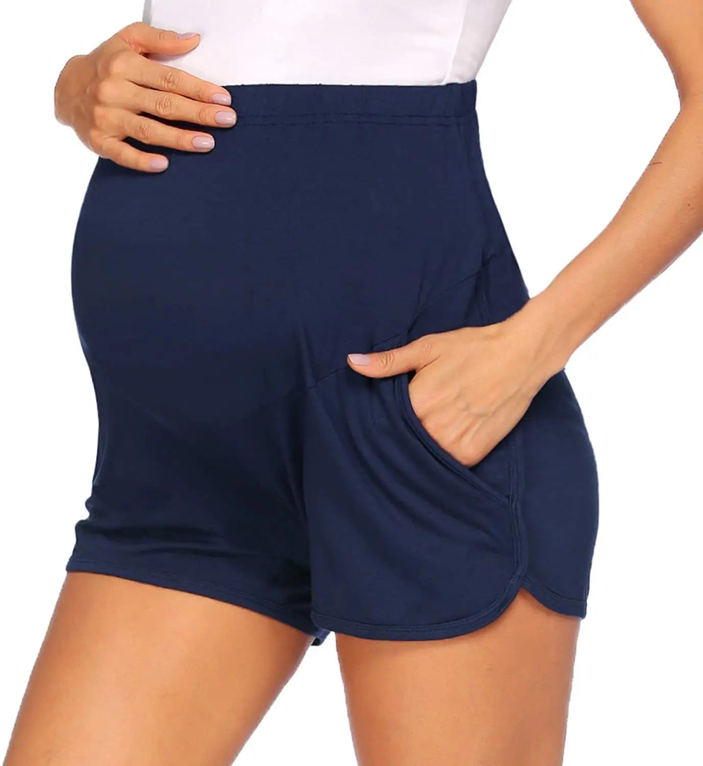 Zander - Maternity Fleece Shorts with Adjustable Waist