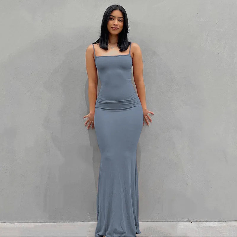 Zander - Satin Elegant Maxi Dress