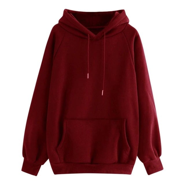 Solid Color Thick Minimalist Hoodie