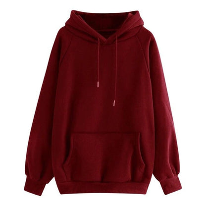 Solid Color Thick Minimalist Hoodie