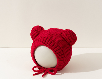 Adorable Baby Woolen Hat with Ears