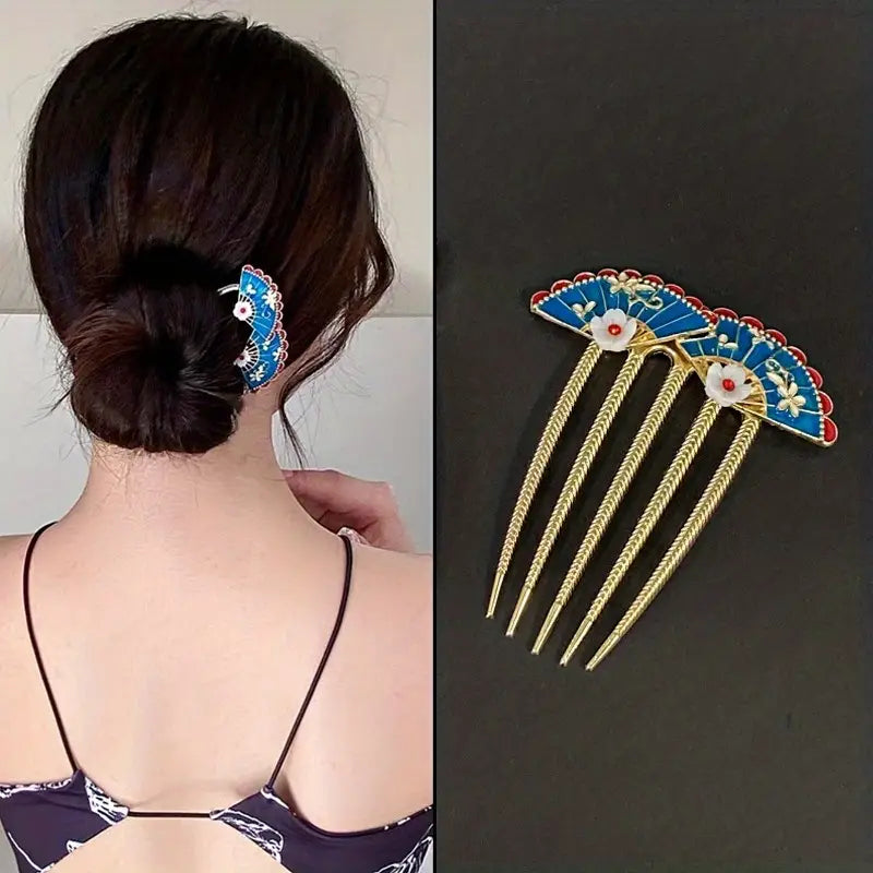 Elegant Sensu Fan Hair Comb