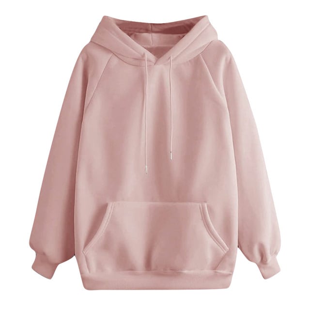Solid Color Thick Minimalist Hoodie