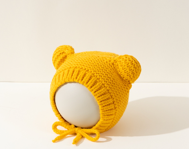 Adorable Baby Woolen Hat with Ears