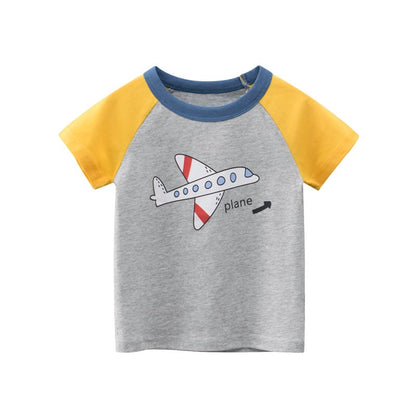 Boys' Short-Sleeved Airplane T-Shirt