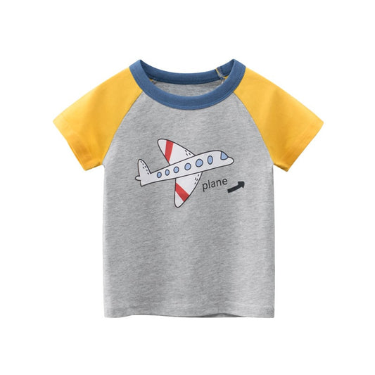 Boys' Short-Sleeved Airplane T-Shirt