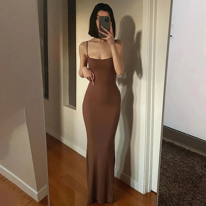 Zander - Satin Elegant Maxi Dress