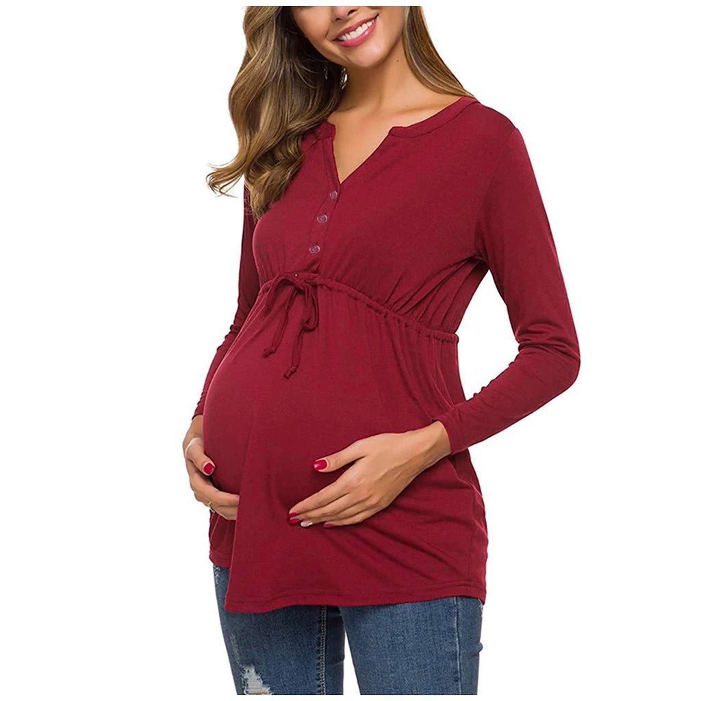 Zander - Maternity Long Sleeve Nursing Top