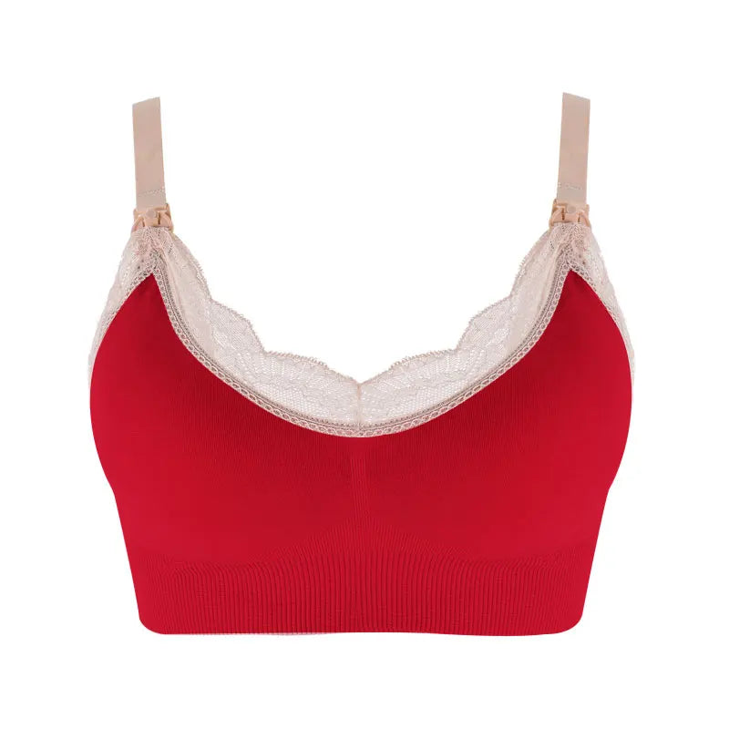 Zander - Maternity Front Open Soft Lace Bra, Maternal Support