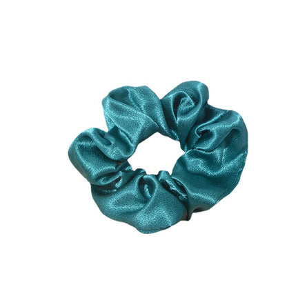 Solid Color Crystal Satin Hair Scrunch