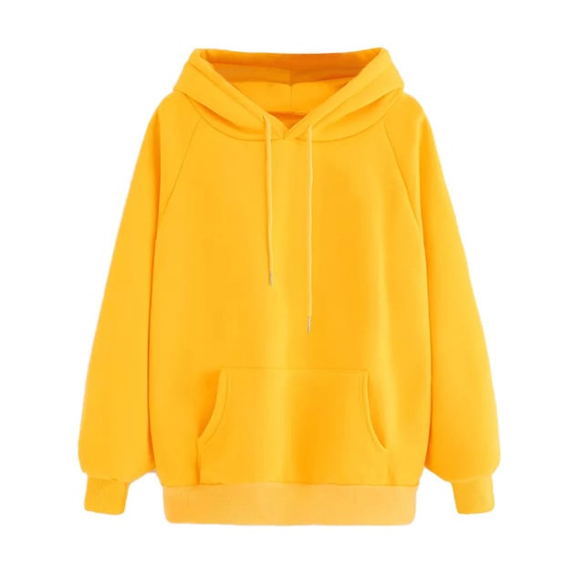 Solid Color Thick Minimalist Hoodie
