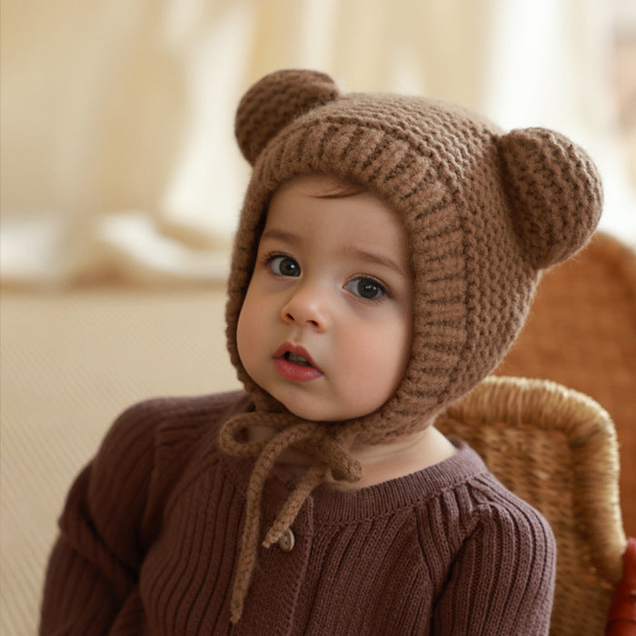 Adorable Baby Woolen Hat with Ears