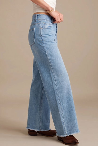 High-Waisted Straight-Leg Cropped Jeans for Women